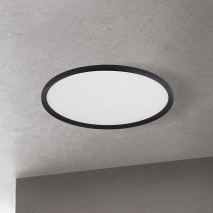 LED φωτιστικό οροφής KANT LED/50W/230V 2700/3000/4000K διάμ. 60 cm μαύρο