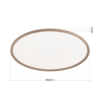 Φωτιστικό οροφής LED KANT LED/66W/230V 2700/3000/4000K διάμ. 80 cm μπεζ