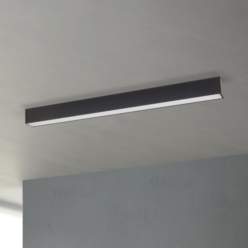 LED φωτιστικό οροφής/κρεμαστό 2 σε 1 PALKKI LED/38W/230V 3000/4000/5000K μαύρο