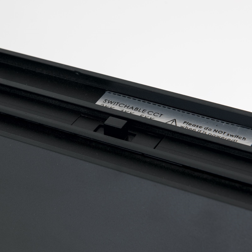 LED φωτιστικό οροφής/κρεμαστό 2 σε 1 PALKKI LED/38W/230V 3000/4000/5000K μαύρο