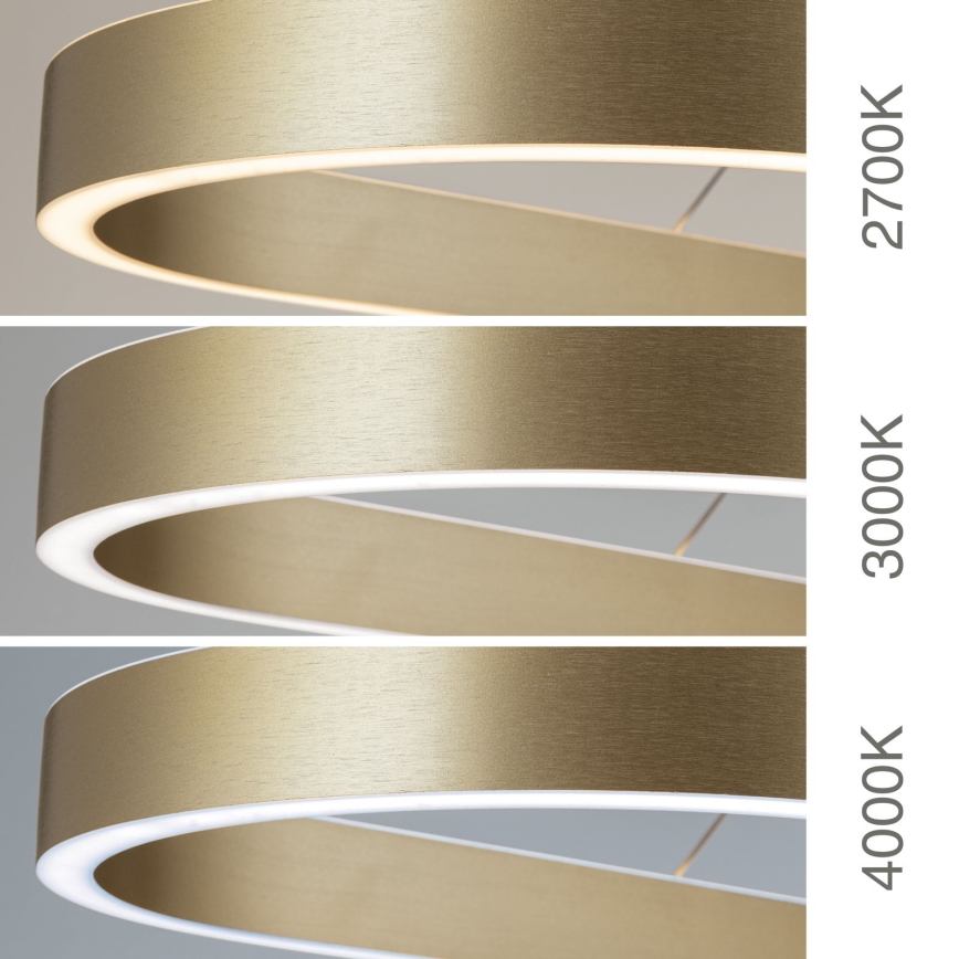 Πολυέλαιος LED σε σύρμα CARRARA LED/80W/230V 2700/3000/4000K χρυσό
