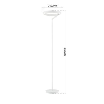 Ρυθμιζόμενη επιδαπέδια λάμπα LED KOLK LED/40W/230V 2700/4000K λευκή