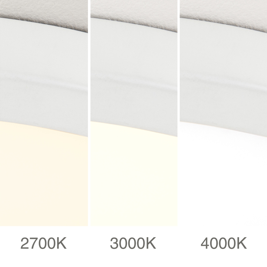 Ρυθμιζόμενο φωτιστικό οροφής LED DISC, 30W, 230V, 2700/3000/4000K, διάμ. 40 cm, λευκό