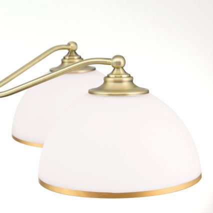 Κρεμαστό φωτιστικό οροφής OLD LAMP 5xE27/40W/230V διάμετρος 75 cm λευκό/ορείχαλκος