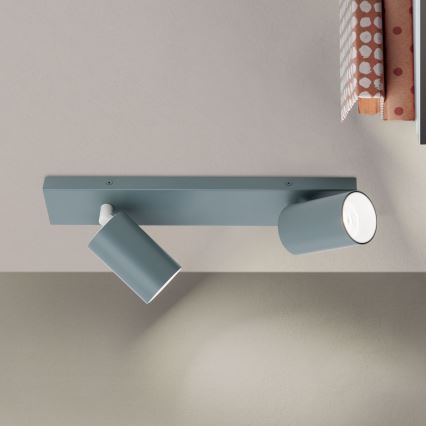 Σποτ φωτιστικό PENN 2xGU10/13W/230V γκρι