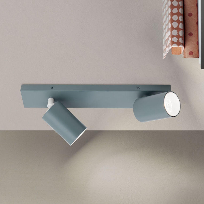 Σποτ φωτιστικό PENN 2xGU10/13W/230V γκρι