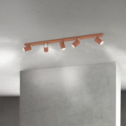 Orion - Σποτ φωτιστικό PENN 5xGU10/13W/230V σε απόχρωση τούβλου