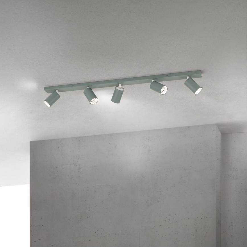 Σποτ φωτιστικό PENN 5xGU10/13W/230V γκρι