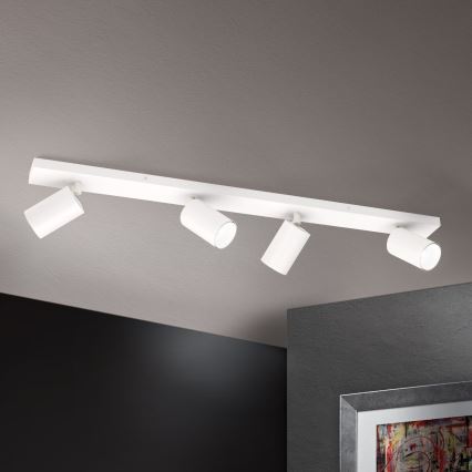 Φωτιστικό σποτ SEAN 4xGU10/13W/230V λευκό