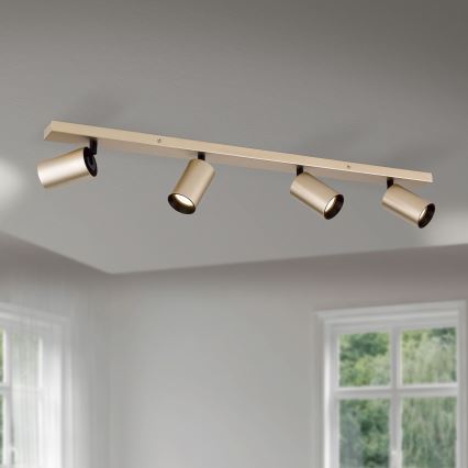 Σποτ φωτιστικό SEAN 4xGU10/13W/230V χρυσό
