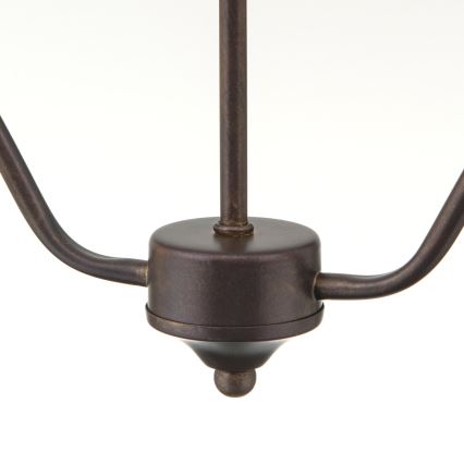 Πολυέλαιος σε αλυσίδα RULA 2xE27/40W/230V λευκό/μπρονζέ