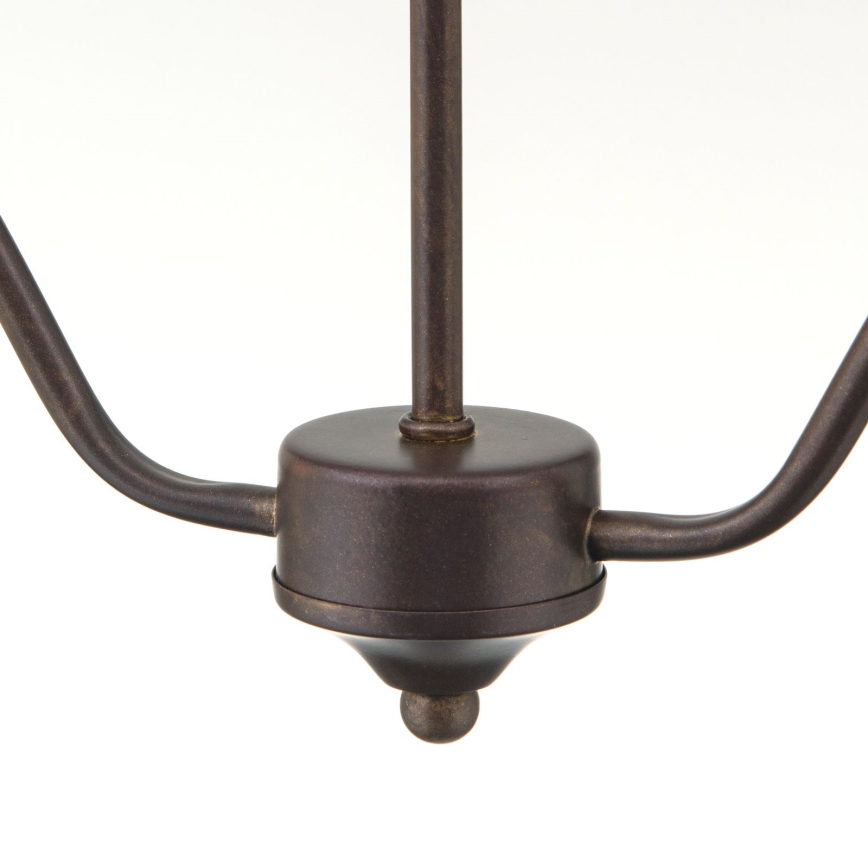 Πολυέλαιος σε αλυσίδα RULA 2xE27/40W/230V λευκό/μπρονζέ