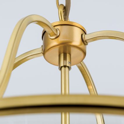 Πολυέλαιος με αλυσίδα BRUNO 6xE14/40W/230V Ø 43 cm χρυσός