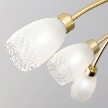 Κρεμαστό φωτιστικό σε ράβδο CARLA 8xG9/28W/230V χρυσό