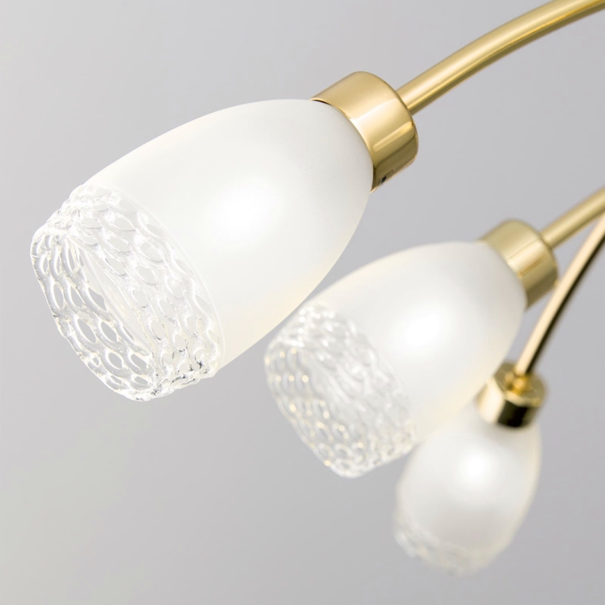 Κρεμαστό φωτιστικό σε ράβδο CARLA 8xG9/28W/230V χρυσό