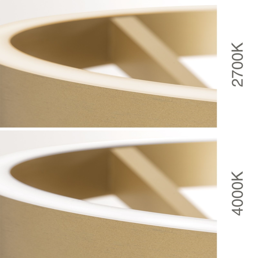 LED Ρυθμιζόμενο επιδαπέδιο φωτιστικό KOLK LED/40W/230V 2700/4000K χρυσό