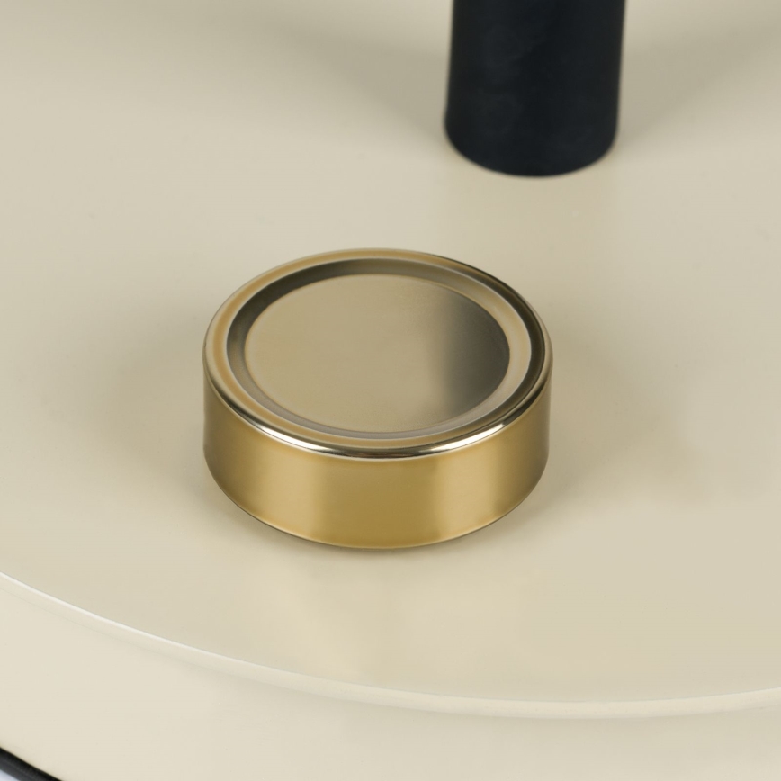 Ρυθμιζόμενο ευλύγιστο επιτραπέζιο φωτιστικό DOTTY 1xGU10/10W/230V μπεζ/μαύρο