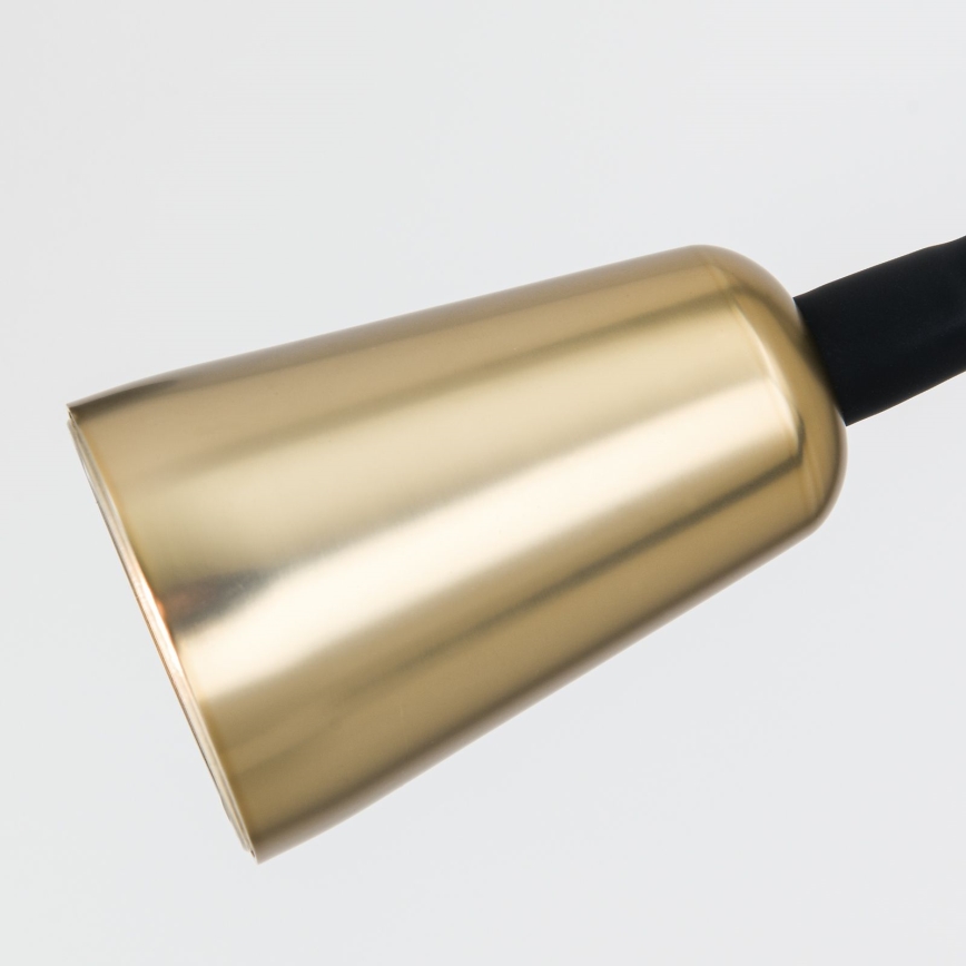 Ρυθμιζόμενη εύκαμπτη επιτοίχια απλίκα DOTTY 1xGU10/10W/230V σε μαύρο/ορείχαλκο