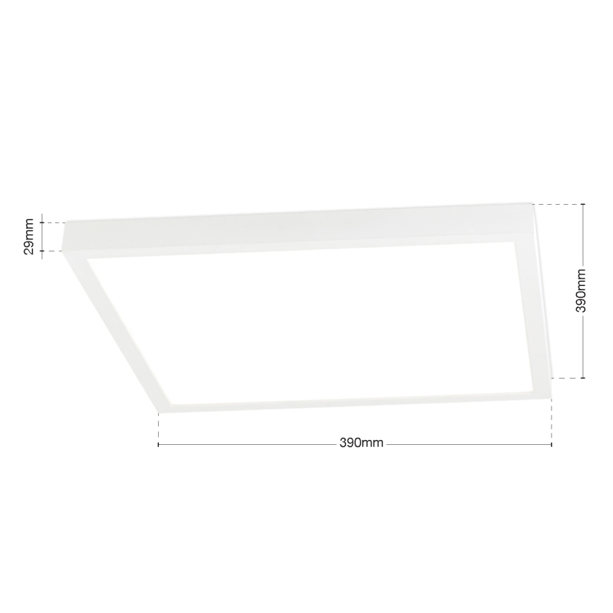 Ρυθμιζόμενο LED φωτιστικό οροφής DISC LED/30W/230V 2700/3000/4000K 39x39 cm λευκό