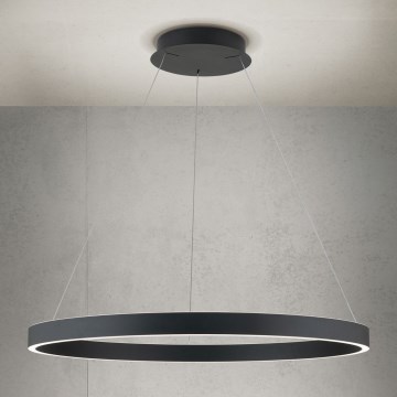 Orion - Ρυθμιζόμενο LED κρεμαστό φωτιστικό με καλώδιο KOLK LED/80W/230V 2700/3000/4000K Ø 80 cm μαύρο