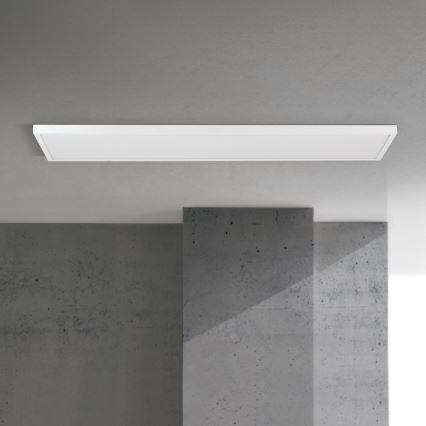 LED ρυθμιζόμενο επιφανειακό πάνελ DISC LED/40W/230V 2700/3000/4000K 115x30 cm λευκό