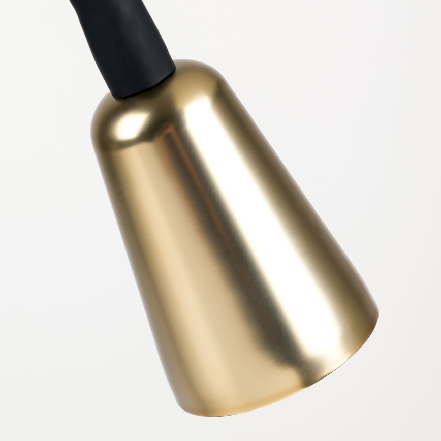 Ρυθμιζόμενο εύκαμπτο επιτραπέζιο φωτιστικό DOTTY 1xGU10/10W/230V μαύρο/ορείχαλκος