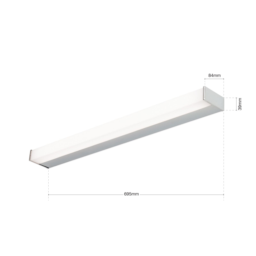 Φωτισμός καθρέφτη LED MARILYN LED/17W/230V 69,5 cm γυαλιστερό χρώμιο
