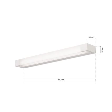 Φωτισμός καθρέφτη μπάνιου LED MARILYN LED/21W/230V 57 cm IP44 λευκό