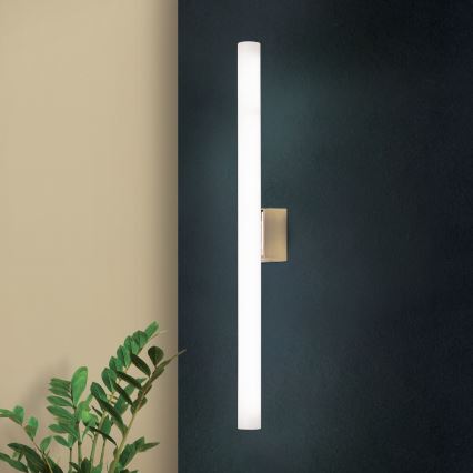 Φωτιστικό τοίχου LED VISAGIST 1xS14d/8W/230V ορείχαλκος