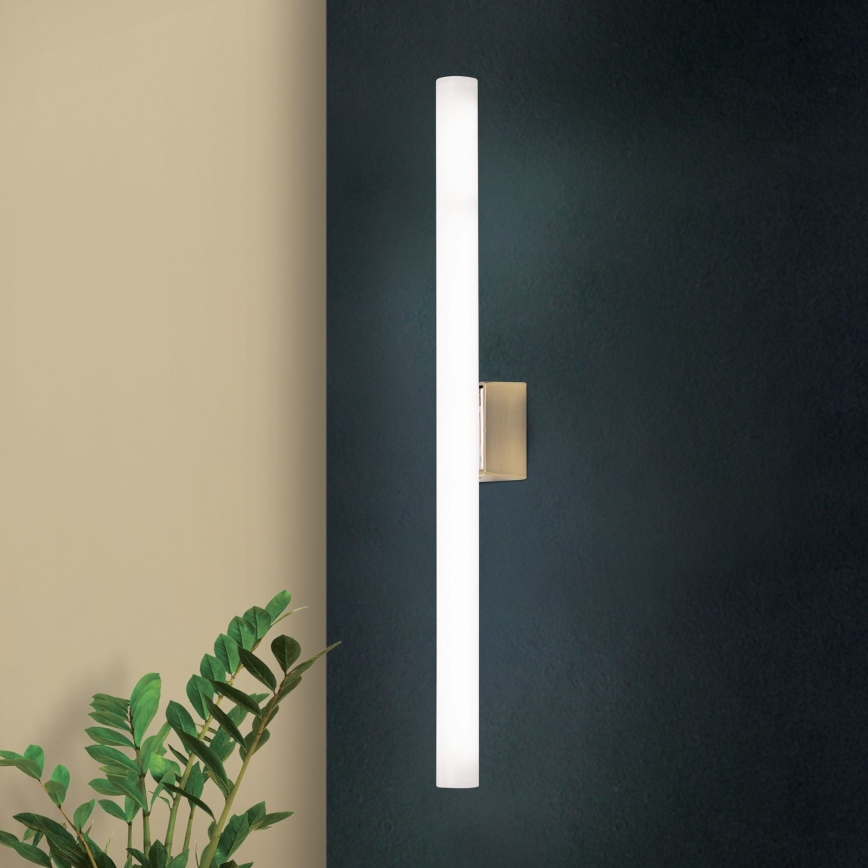 Φωτιστικό τοίχου LED VISAGIST 1xS14d/8W/230V ορείχαλκος