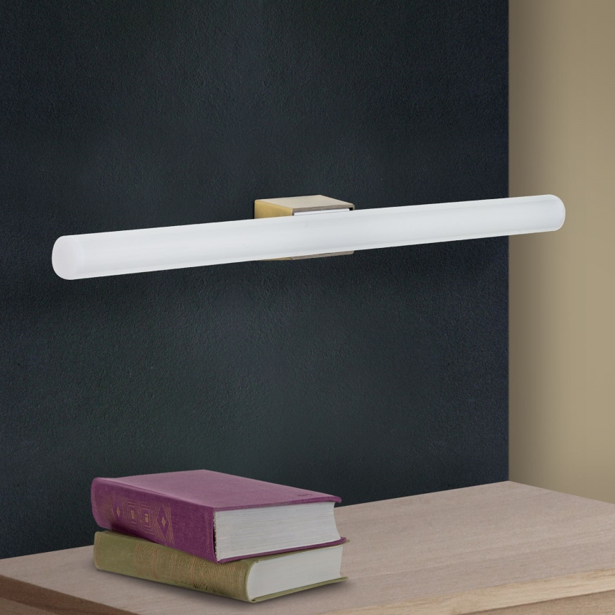 Φωτιστικό τοίχου LED VISAGIST 1xS14d/8W/230V ορείχαλκος