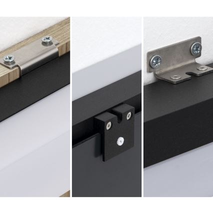 Φωτισμός καθρέφτη μπάνιου LED HORIZON LED/18W/230V 3000/4000K 90 cm IP44 μαύρο