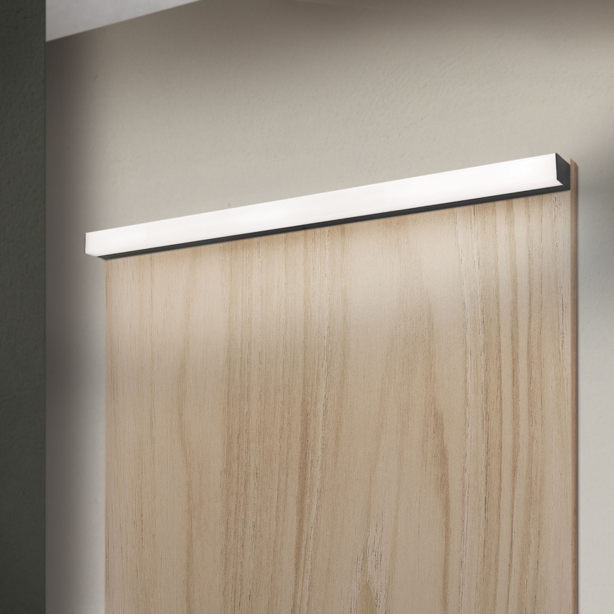 Φωτισμός καθρέφτη μπάνιου LED HORIZON LED/18W/230V 3000/4000K 90 cm IP44 μαύρο