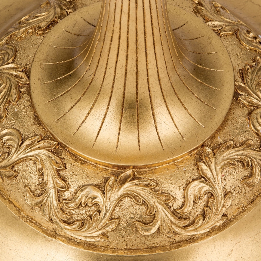 Επιδαπέδια λάμπα FONSA 1xE27/60W/230V λευκό/χρυσό