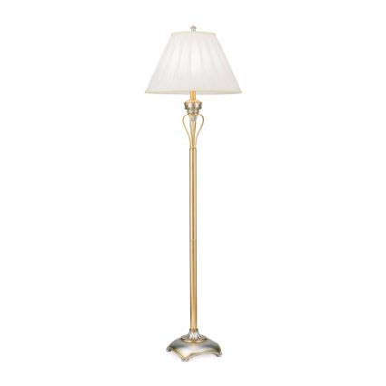 Επιδαπέδια λάμπα TIZIA 1xE27/60W/230V λευκό/χρυσό/πατίνα