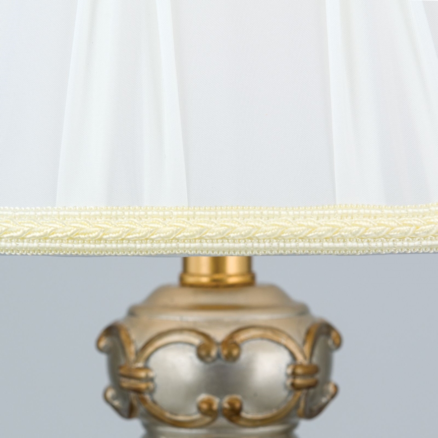 Επιδαπέδια λάμπα TIZIA 1xE27/60W/230V λευκό/χρυσό/πατίνα