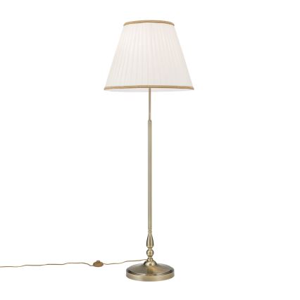 Επιδαπέδια λάμπα TONIA 2xE27/60W/230V 154 cm λευκό/μπρονζέ