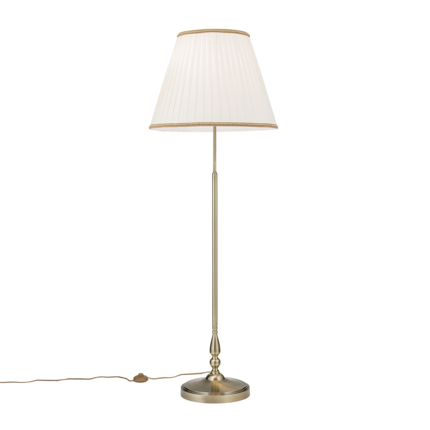 Επιδαπέδια λάμπα TONIA 2xE27/60W/230V 154 cm λευκό/μπρονζέ
