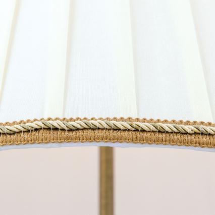 Επιδαπέδια λάμπα TONIA 2xE27/60W/230V 154 cm λευκό/μπρονζέ
