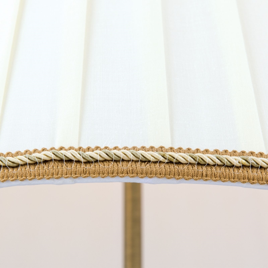 Επιδαπέδια λάμπα TONIA 2xE27/60W/230V 154 cm λευκό/μπρονζέ