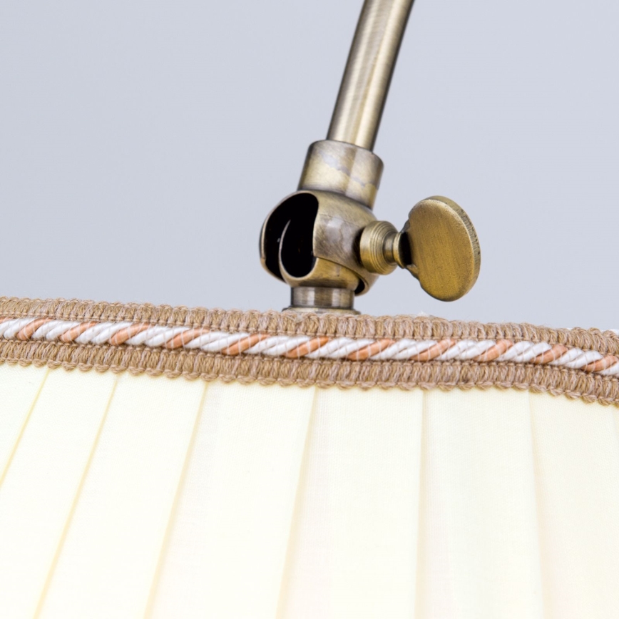 Επιδαπέδια λάμπα TONIA 1xE27/60W/230V 183 cm λευκό/μπρονζέ