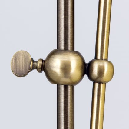 Επιδαπέδια λάμπα TONIA 1xE27/60W/230V 183 cm λευκό/μπρονζέ