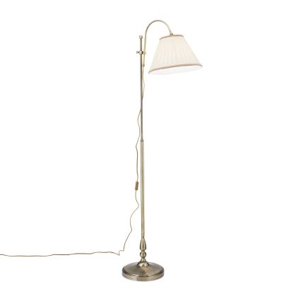 Επιδαπέδια λάμπα TONIA 1xE27/60W/230V 183 cm λευκό/μπρονζέ