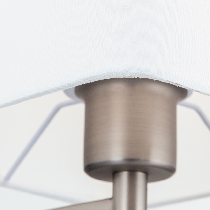 Επιδαπέδια λάμπα CARLTON 1xE27/40W/230V λευκό/ματ χρώμιο