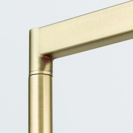 Επιδαπέδια λάμπα CARLTON 1xE27/40W/230V λευκό/χρυσό