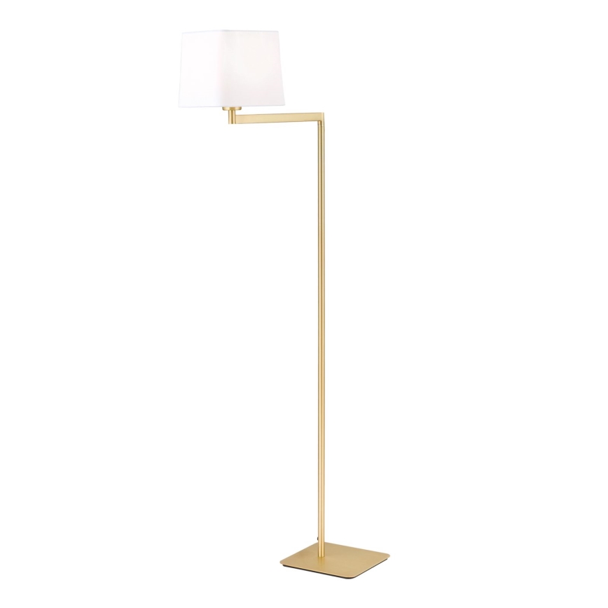 Επιδαπέδια λάμπα CARLTON 1xE27/40W/230V λευκό/χρυσό