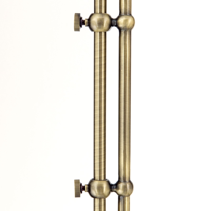 Επιδαπέδιο φωτιστικό OLD LAMP 1xE27/40W/230V λευκό/ορείχαλκος