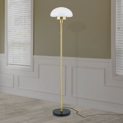 Επιδαπέδια λάμπα SPARTA 1xE27/40W/230V χρυσό/μαύρο