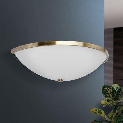 Φωτιστικό τοίχου AIDA 1xE14/40W/230V μπρονζέ/πατίνα