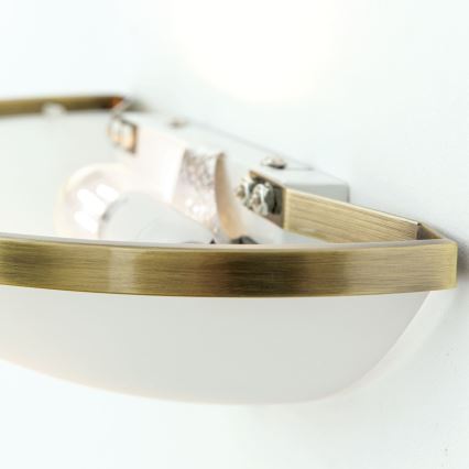 Φωτιστικό τοίχου AIDA 1xE14/40W/230V μπρονζέ/πατίνα